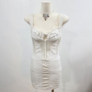 With Jean Eyelet White Dress